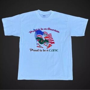 Vintage Miami Hurricanes Graphic Tshirt Size XL White EUC